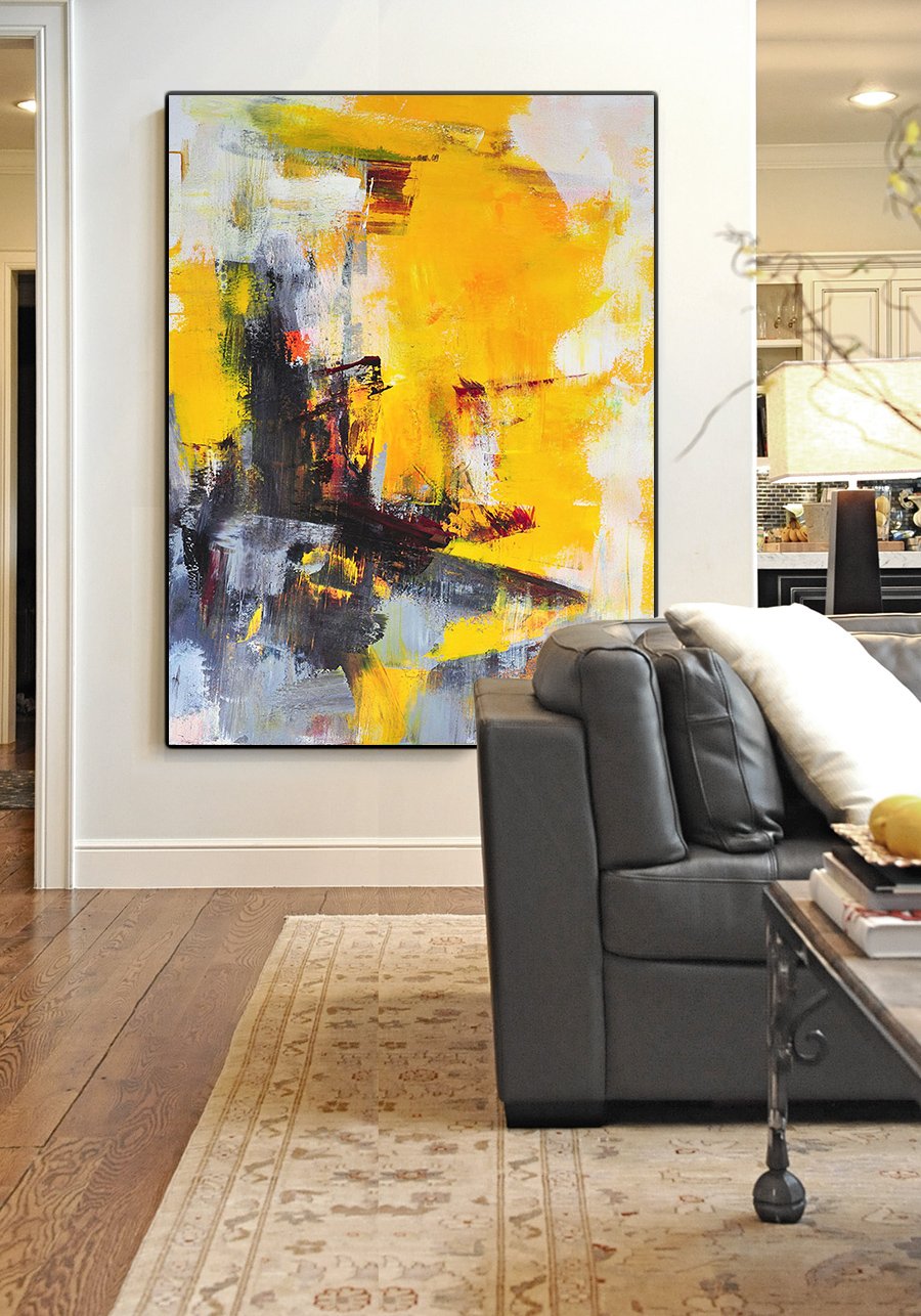 Palette Knife Contemporary Art #L45B - Click Image to Close